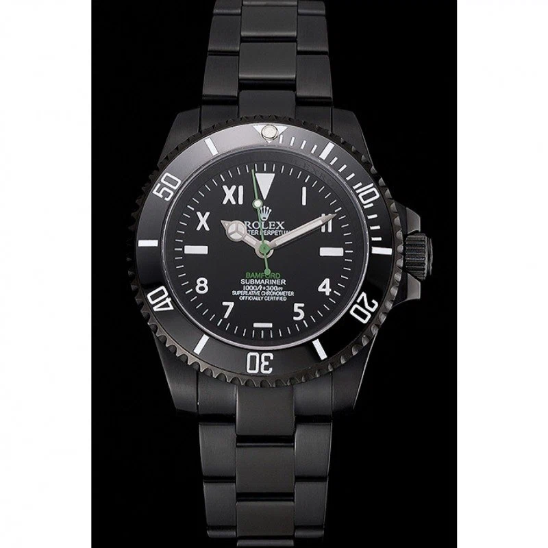 Submariner schwarzes Zifferblatt PR16233BBL Perspektivansicht