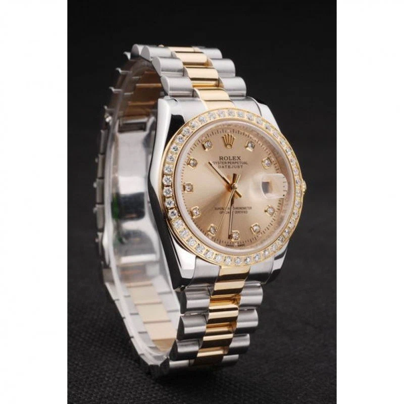 Superclone Datejust goldfarbenes Zifferblatt SRL40 Detailansicht