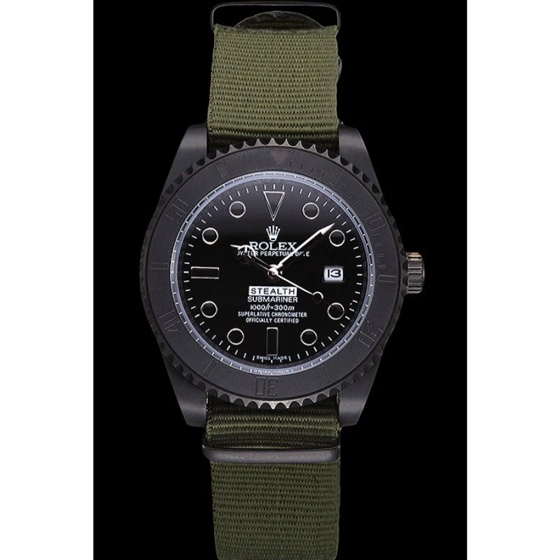 Submariner schwarzes Zifferblatt 621995 Perspektivansicht