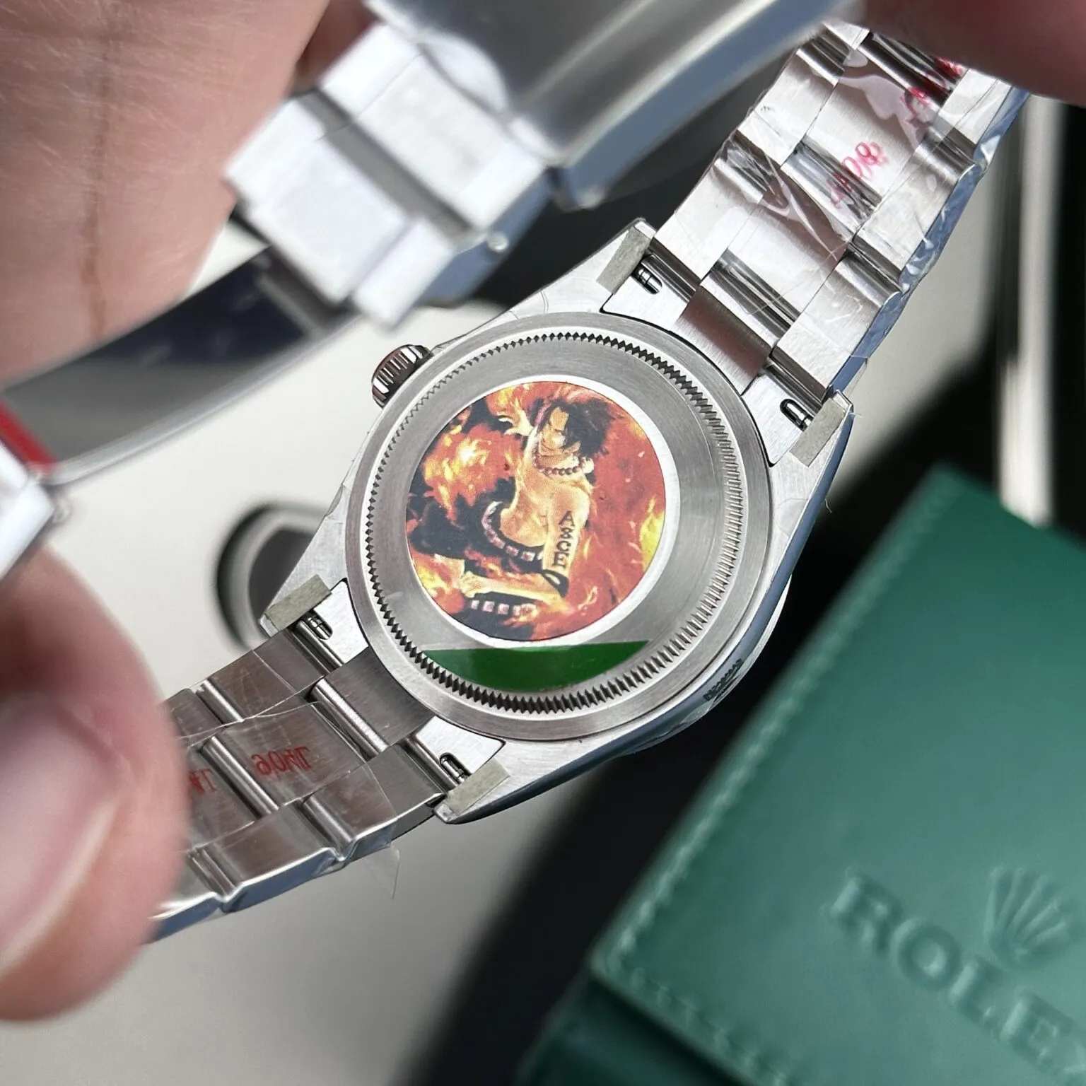 Explorer schwarzes Zifferblatt Oyster Armband