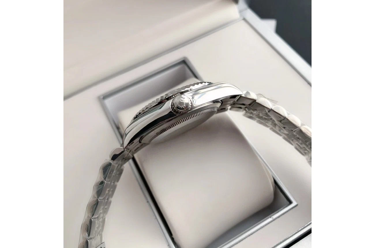 Datejust Edelstahl/Edelstahl Jubilee Grau/Römische Indizes Stilansicht
