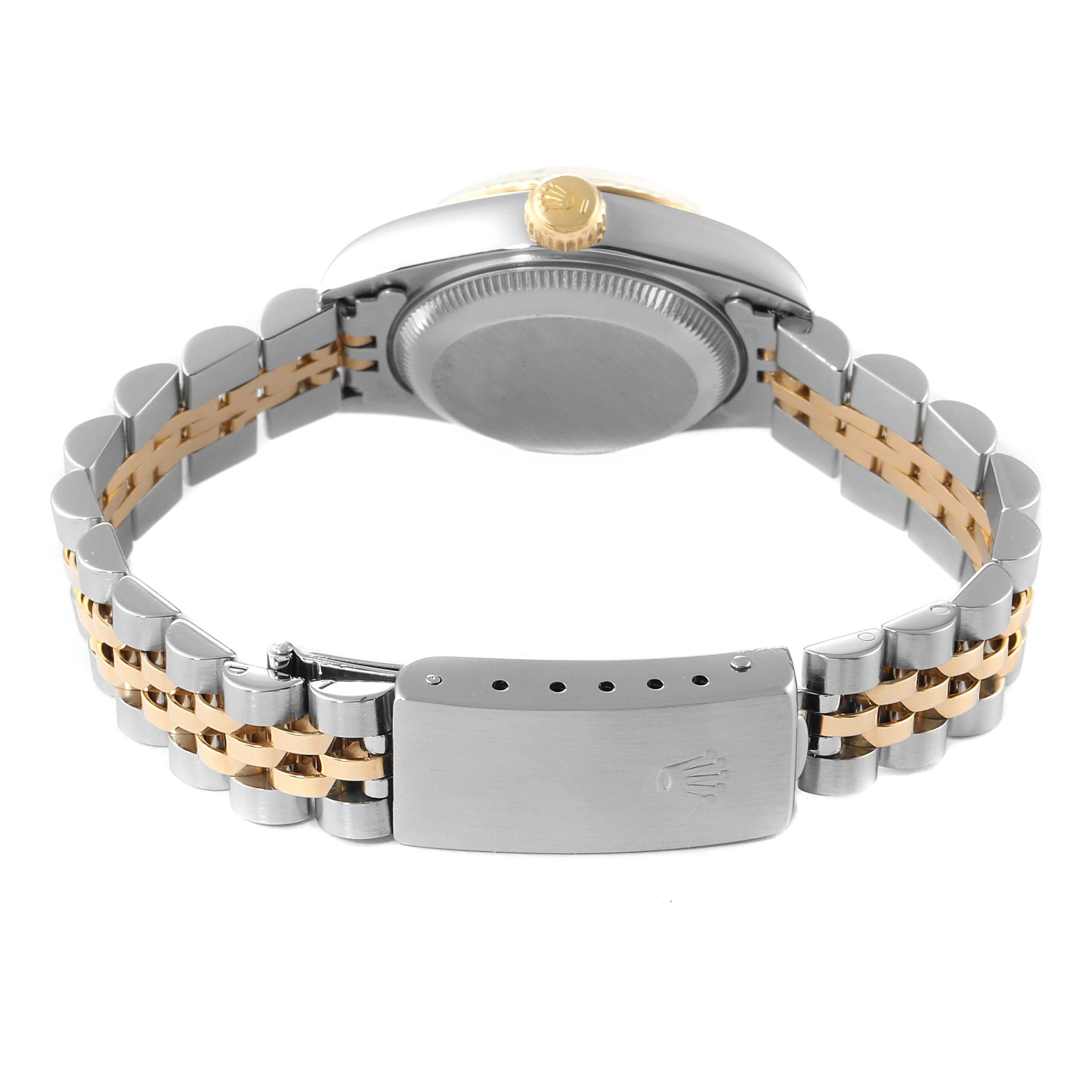 Lady-Datejust weißes Zifferblatt 69173 Designdetail