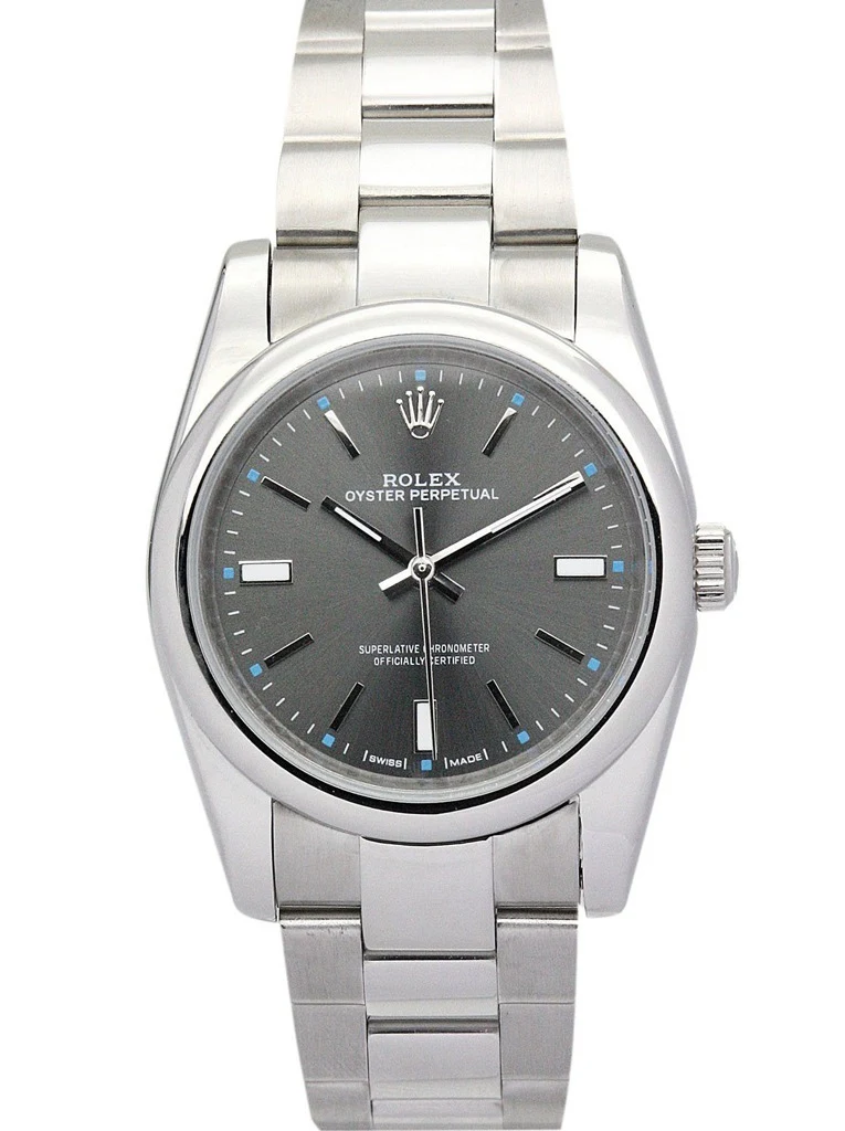 Oyster Perpetual Lady schwarzes Zifferblatt 177200-2