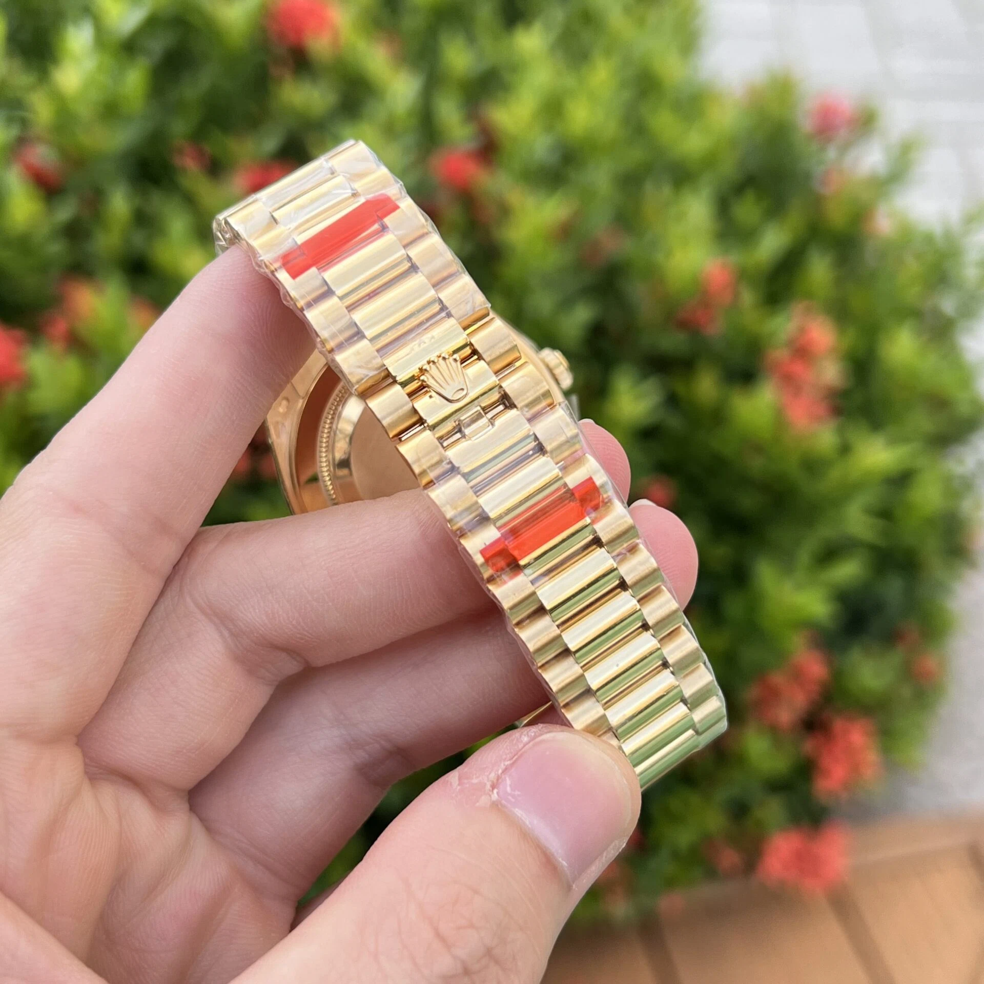 Rolex Day-Date champagnerfarbenes Zifferblatt 228348rbr-0008 40 mm – Superclone – Bild 7
