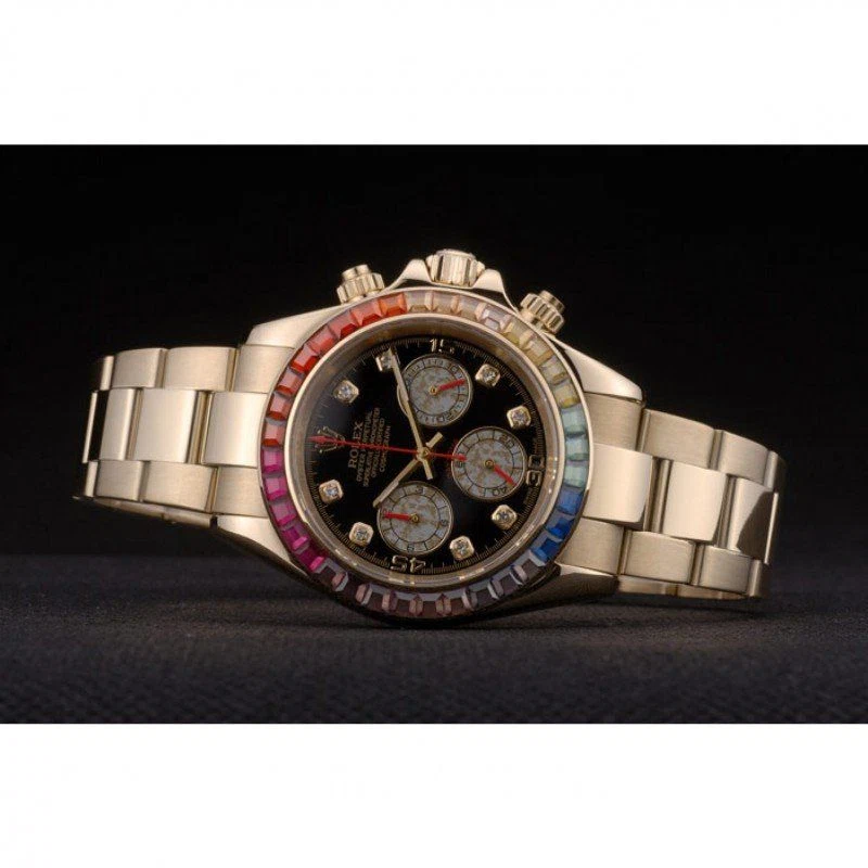 Daytona schwarzes Zifferblatt 80251 Designdetail