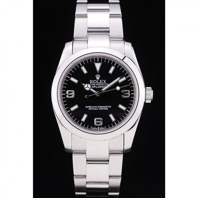 Superclone Explorer schwarzes Zifferblatt SRL156 14270 Perspektivansicht
