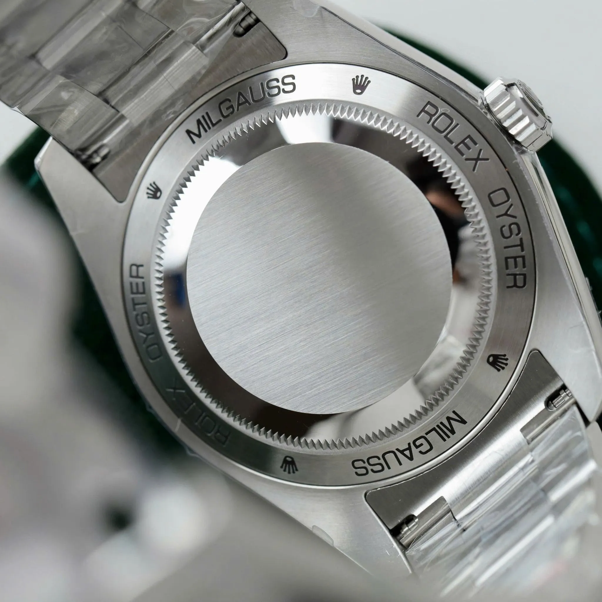 Milgauss blaues Zifferblatt Oyster Armband