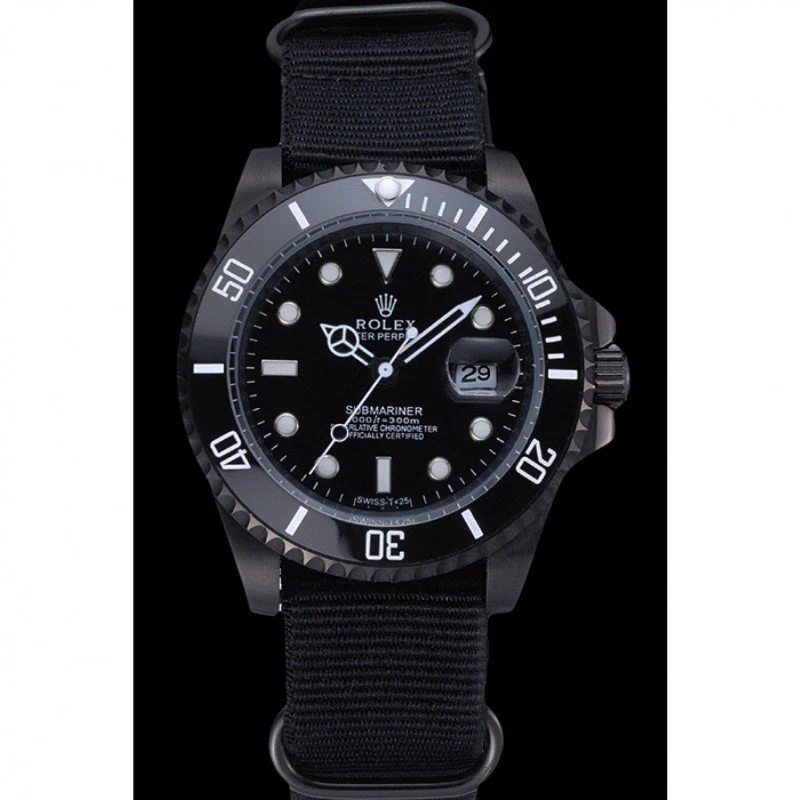 Submariner schwarzes Zifferblatt 622006 Perspektivansicht