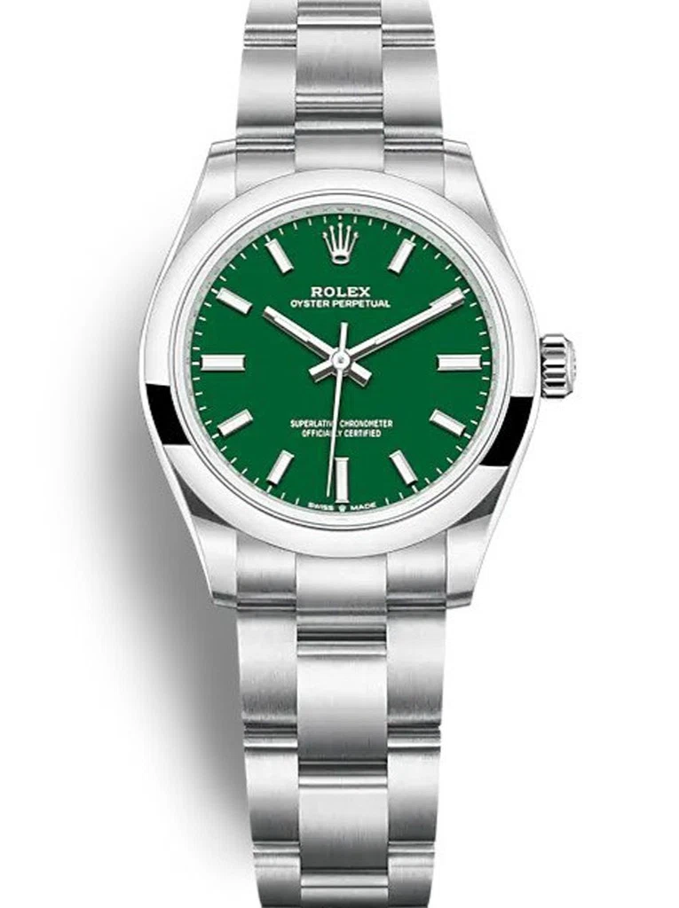 Oyster Perpetual Lady grünes Zifferblatt 277200