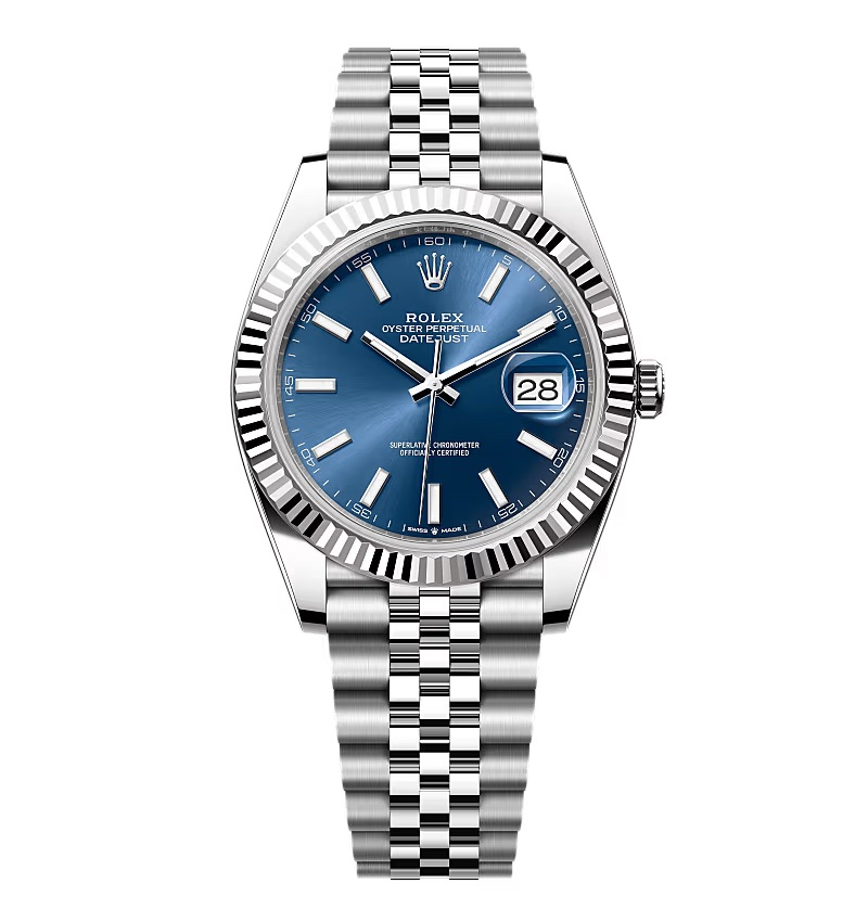 Rolex Datejust blaues Zifferblatt 126334 Jubilee 41 mm