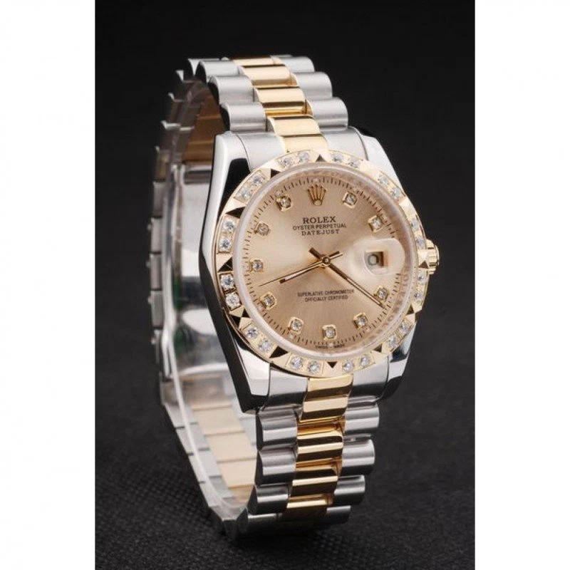 Superclone Datejust goldfarbenes Zifferblatt SRL41 Detailansicht