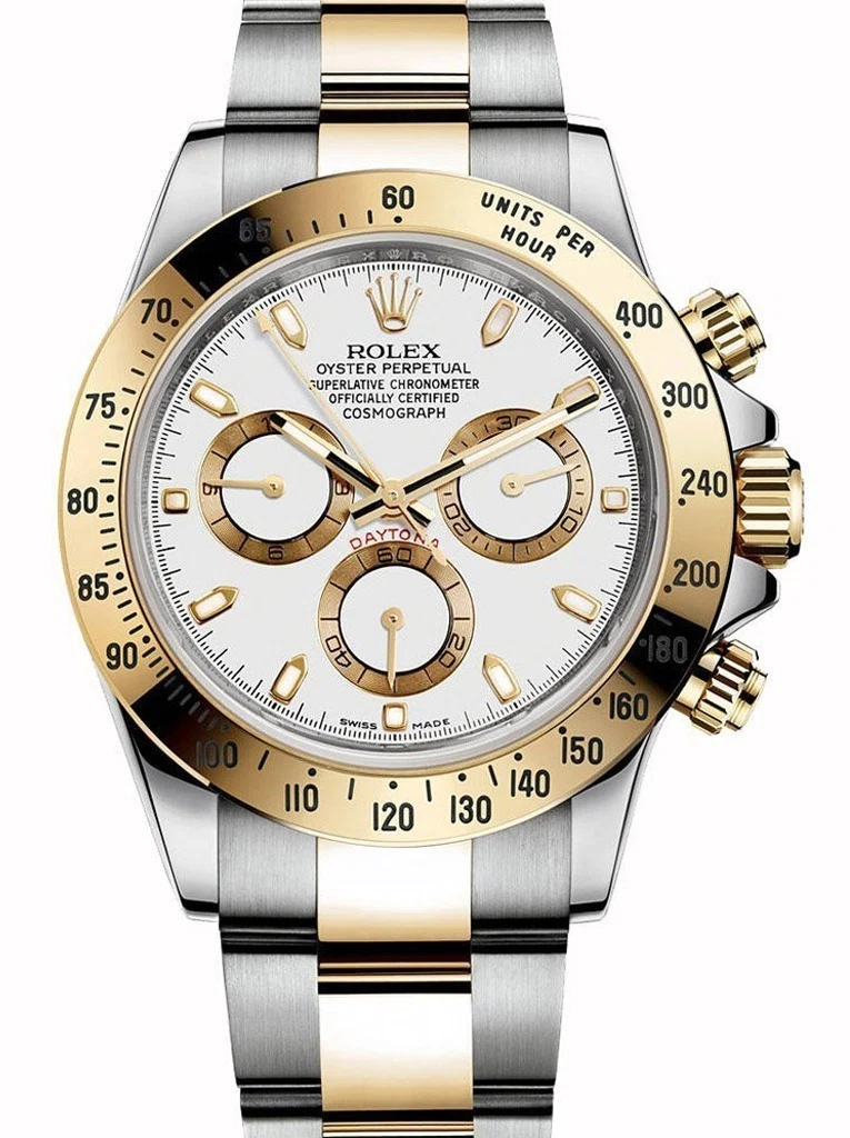 Superclone Daytona weißes Zifferblatt 116523-2