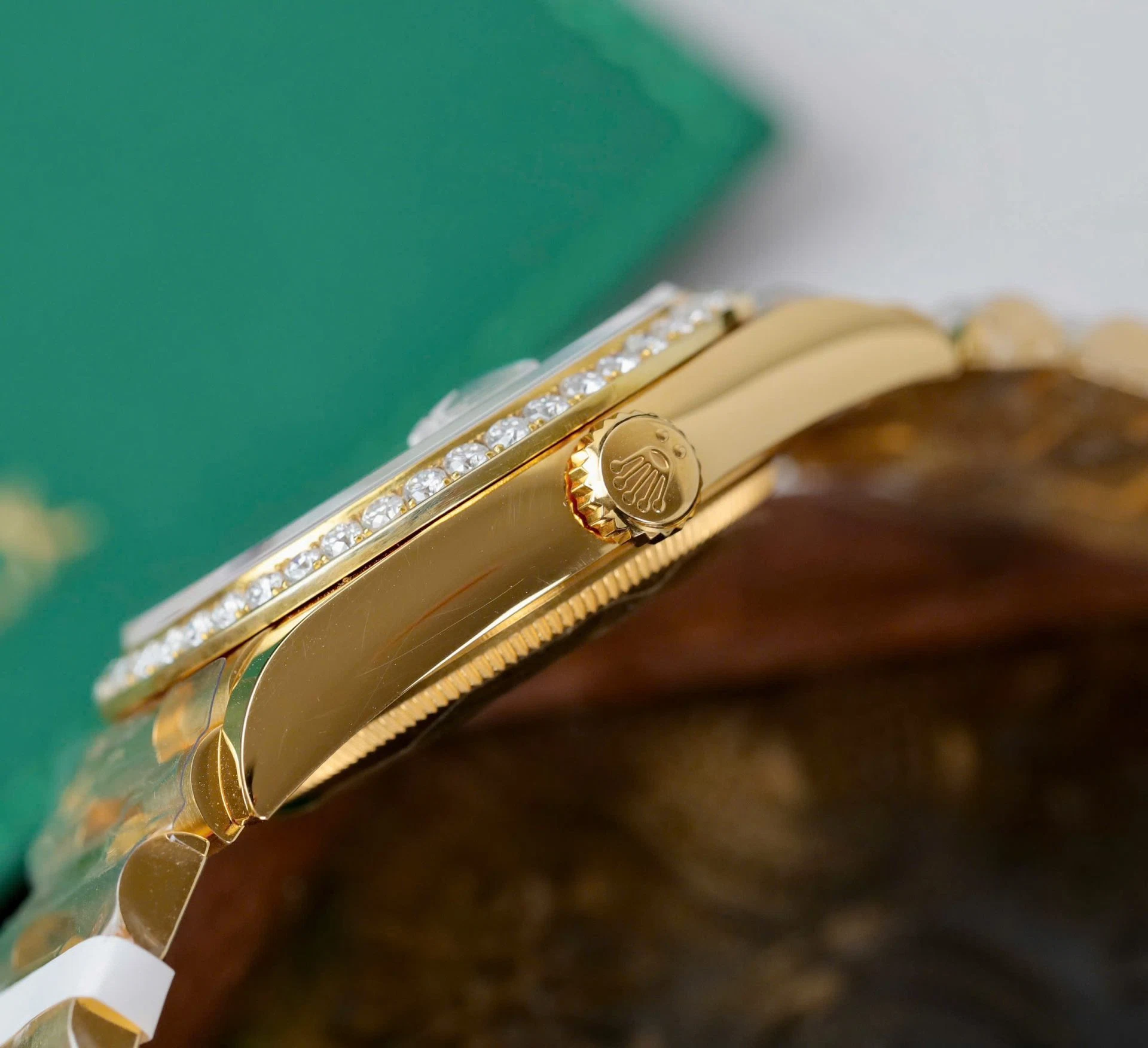 Rolex Day-Date mit Diamantbesatz-Pavé Zifferblatt 128348rbr-0030 36 mm – Superclone – Bild 8