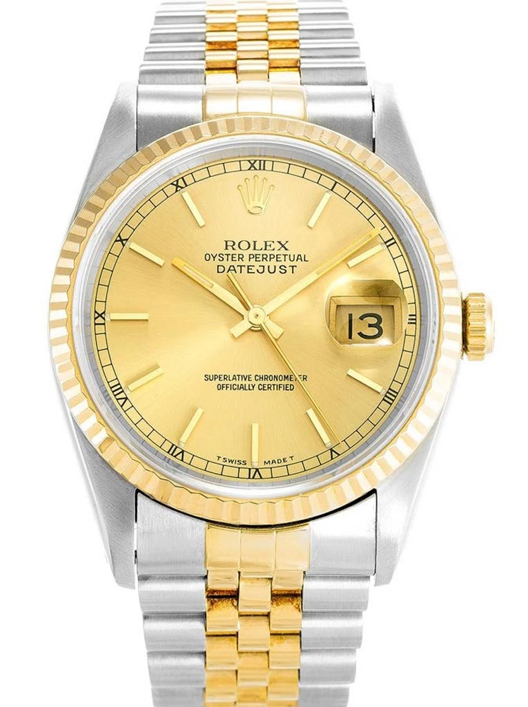 Datejust goldfarbenes Zifferblatt 16233