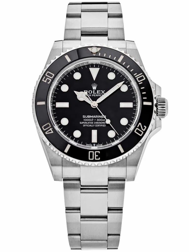 Rolex Submariner schwarzes Zifferblatt 124060 No-Date – Replik
