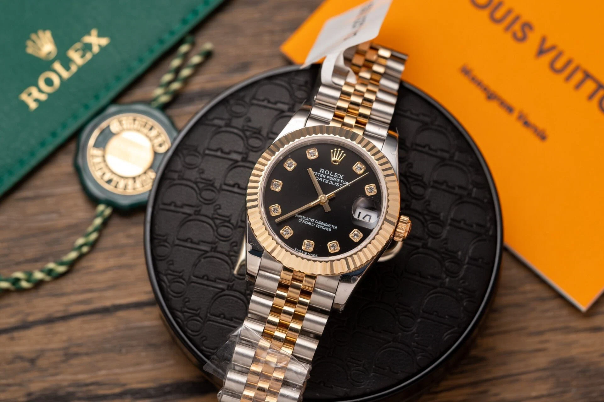 Rolex Datejust schwarzes Zifferblatt mit Diamantbesatz 126231-0019 36 mm – Bild 2