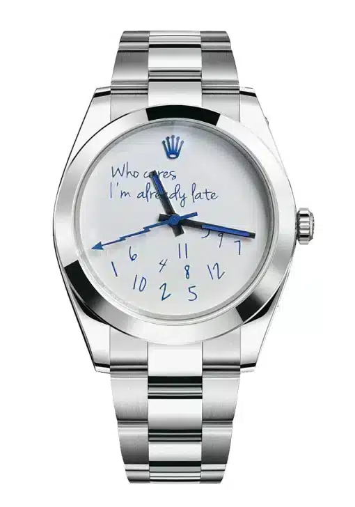 Rolex Milgauss weißes Zifferblatt 116400 Colette x MAD Paris – Superclone