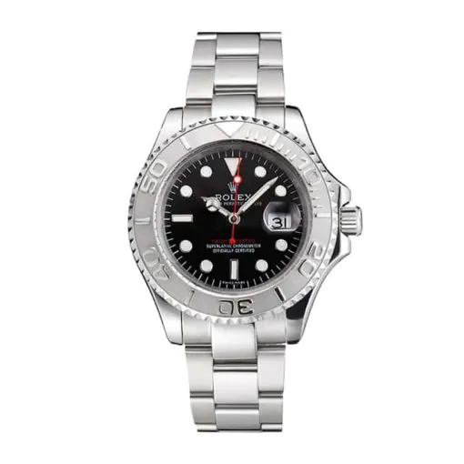 Yacht-Master schwarzes Zifferblatt 116622 Nahaufnahme