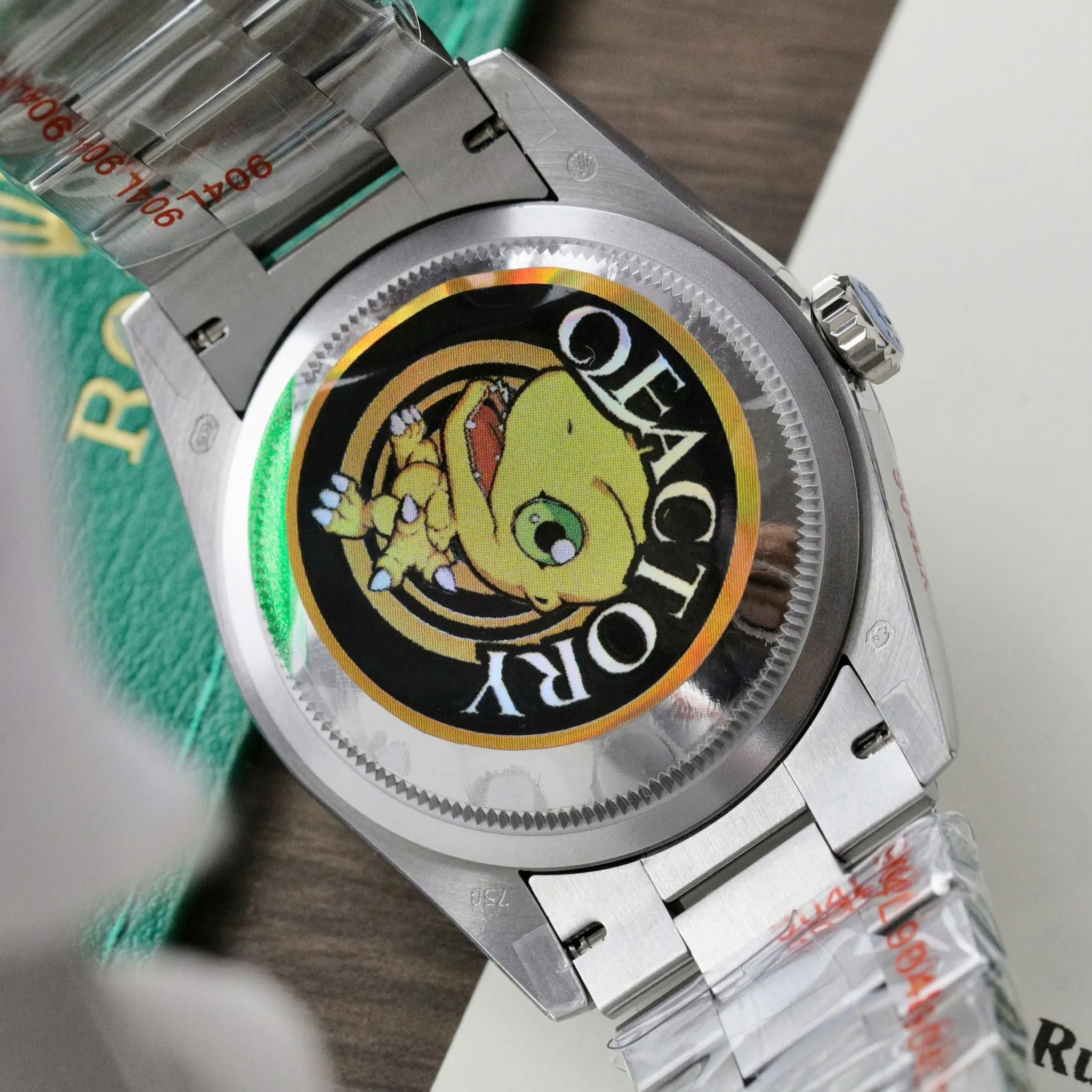 Day Date rosafarbenes Zifferblatt Geriffelt Lünette Presidential Armband