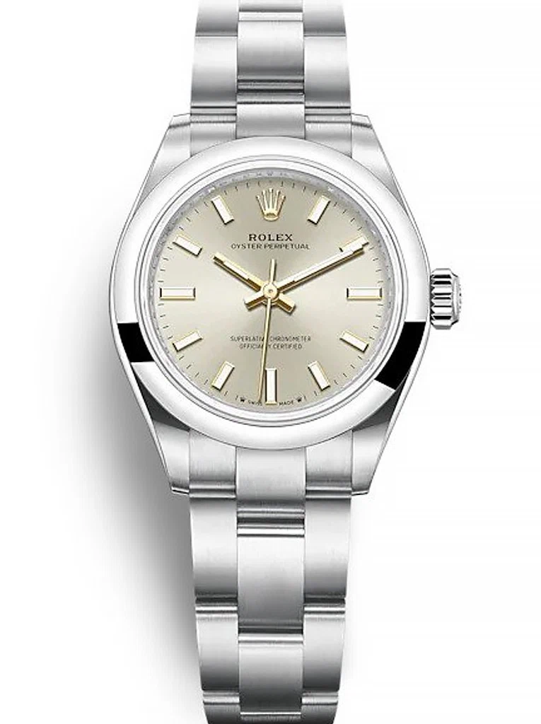 Oyster Perpetual Lady silberfarbenes Zifferblatt 276200