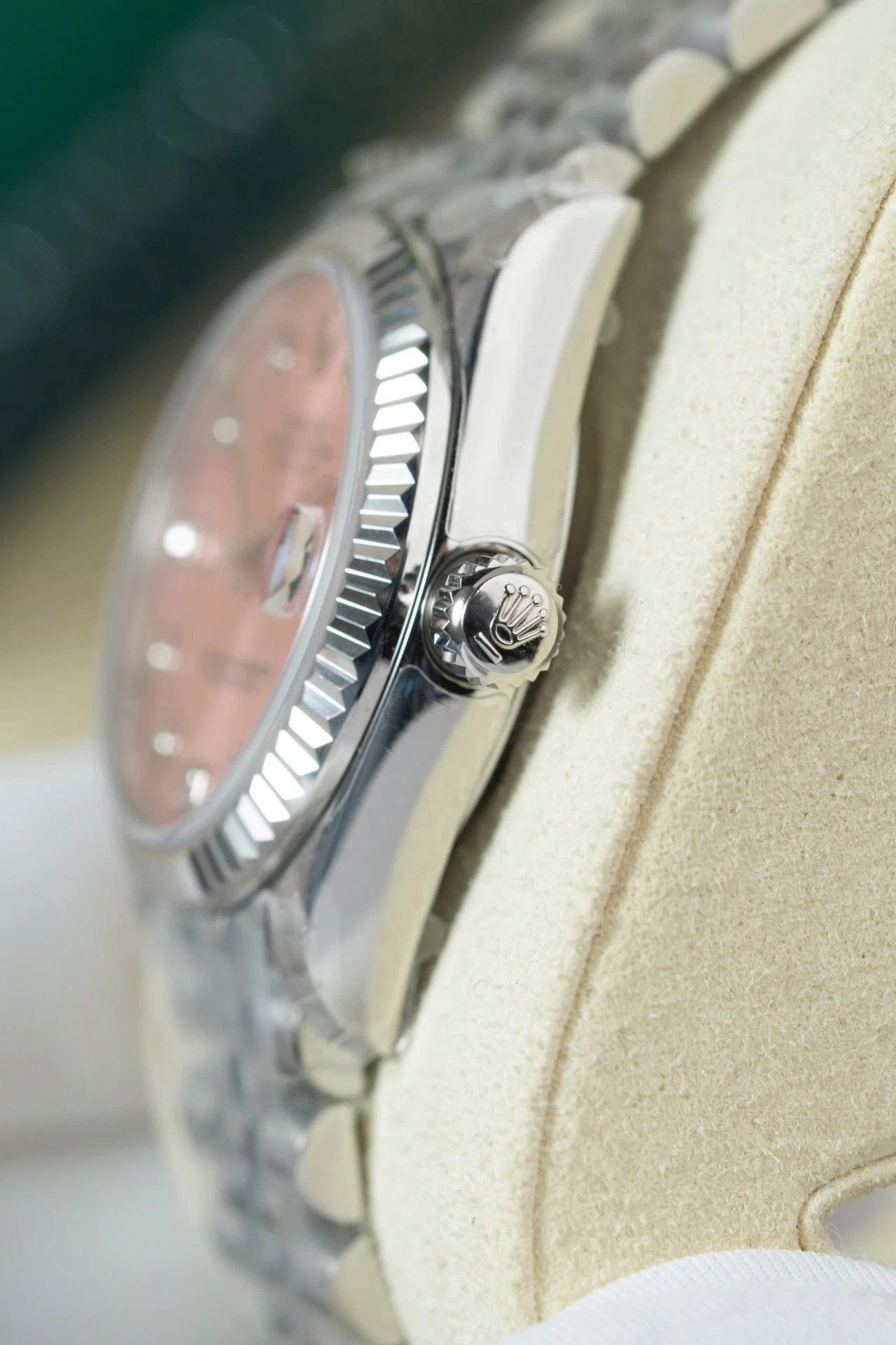 Rolex Datejust rosafarbenes Zifferblatt mit Diamantbesatz 278274-0032 31 mm – Bild 6