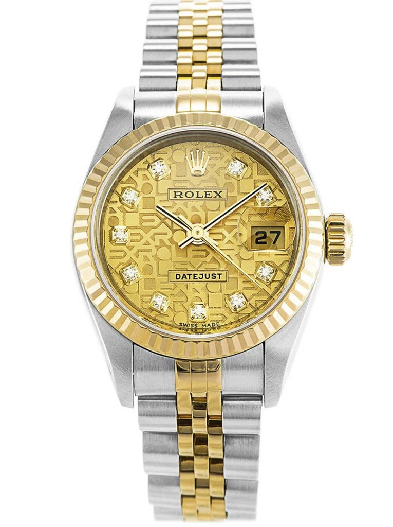 Datejust goldfarbenes Zifferblatt 79173