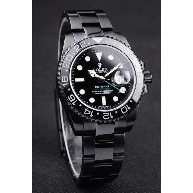 Superclone GMT-Master II schwarzes Zifferblatt REP016828 Schrägansicht
