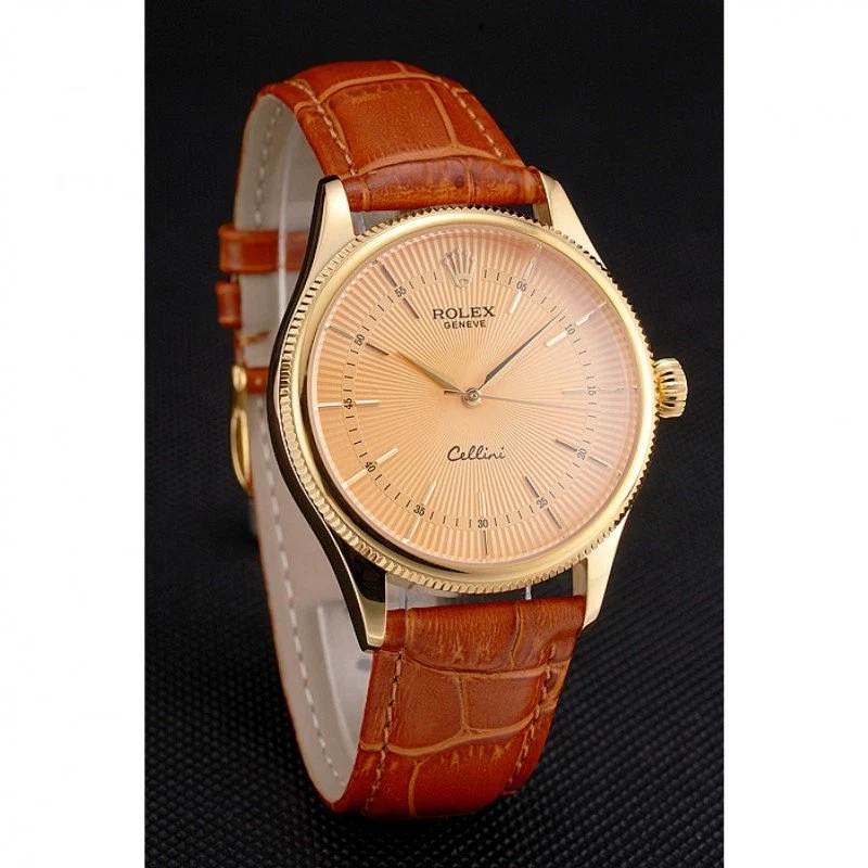 Superclone Cellini goldfarbenes Zifferblatt REP016808 Schrägansicht