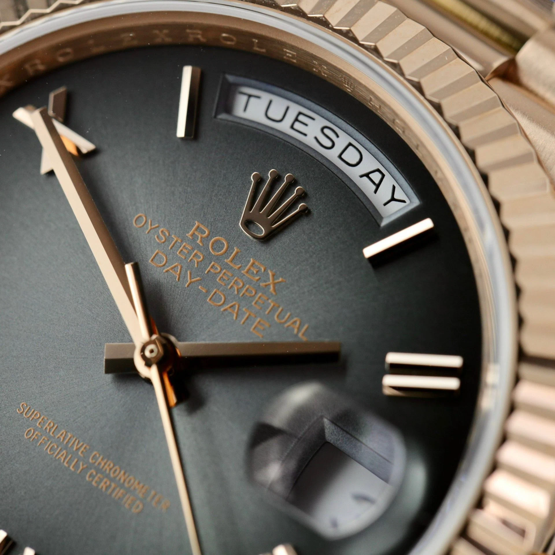 Rolex Day-Date Schiefergrau Ombré Zifferblatt 228235-0055 40 mm – Superclone – Bild 5