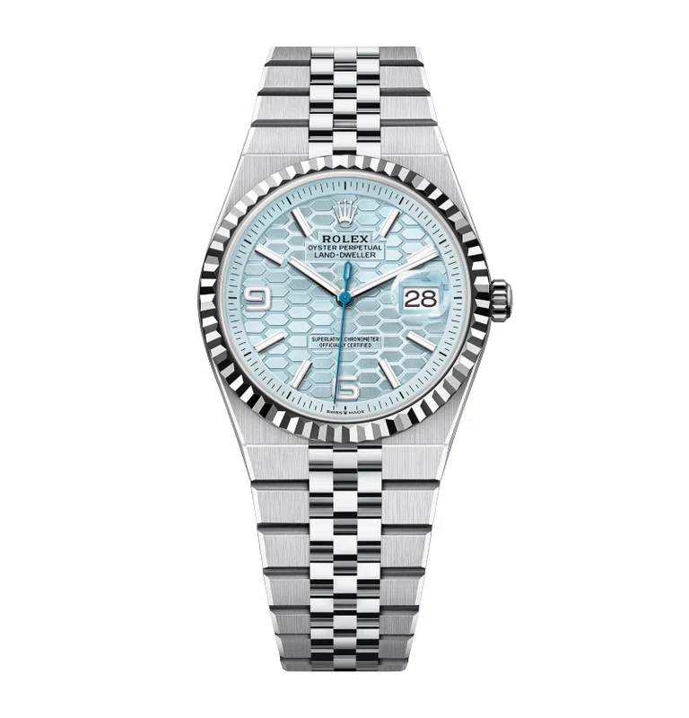 Rolex Land-Dweller 36 mm eisblaues Zifferblatt (2025)