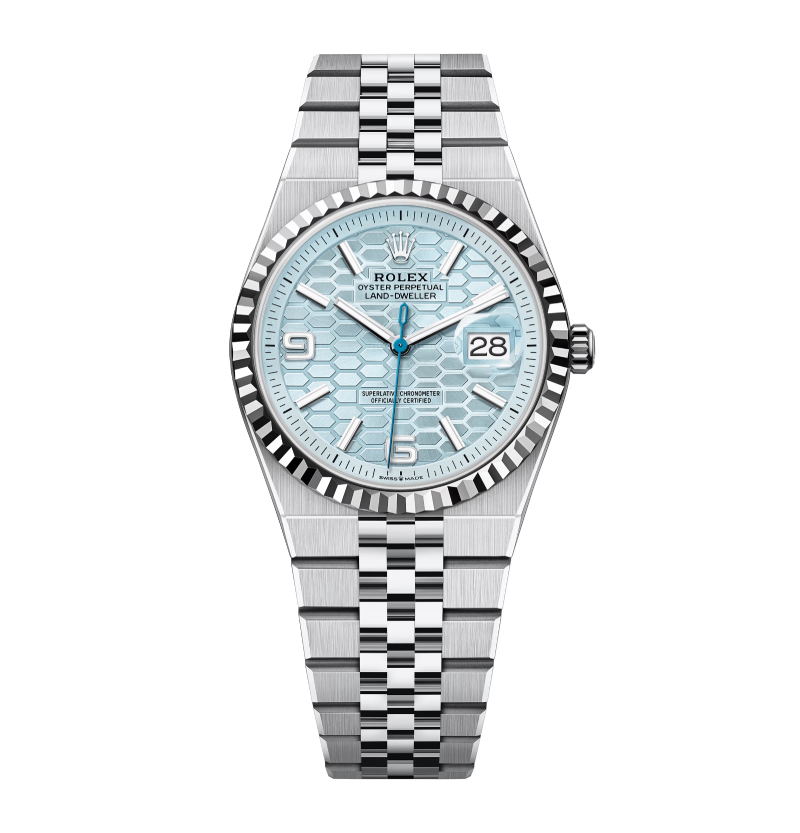 Rolex Land-Dweller 36 mm eisblaues Zifferblatt (2025)