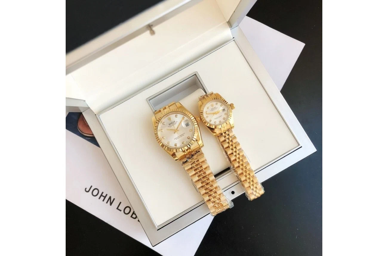 Datejust Roségold/Roségold Jubilee Silber/Zifferblatt Detailansicht