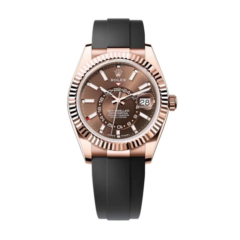Superclone Sky-Dweller schokoladenbraunes Zifferblatt 336235