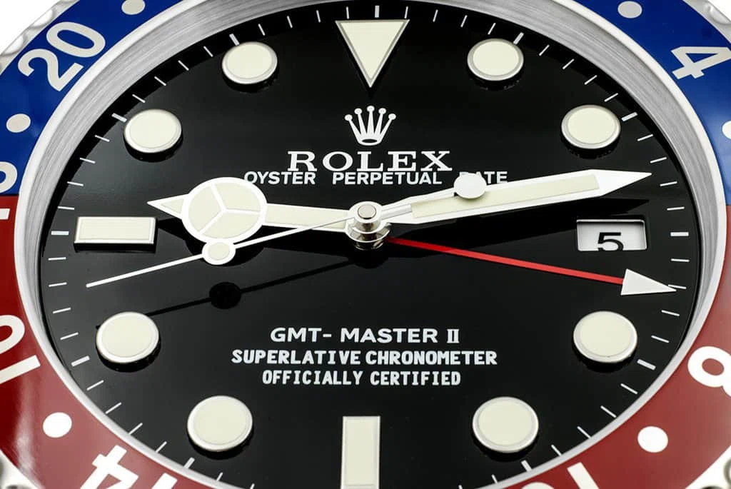 Wanduhr – GMT MASTER II ‘PEPSI’ EDITION Designdetail