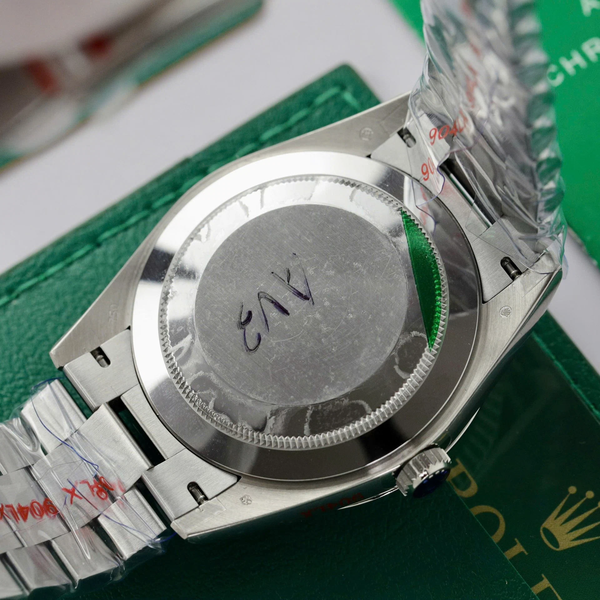 Rolex Day-Date leuchtendblaues Zifferblatt mit Diamantbesatz 128239-0069 36 mm – Superclone – Bild 9
