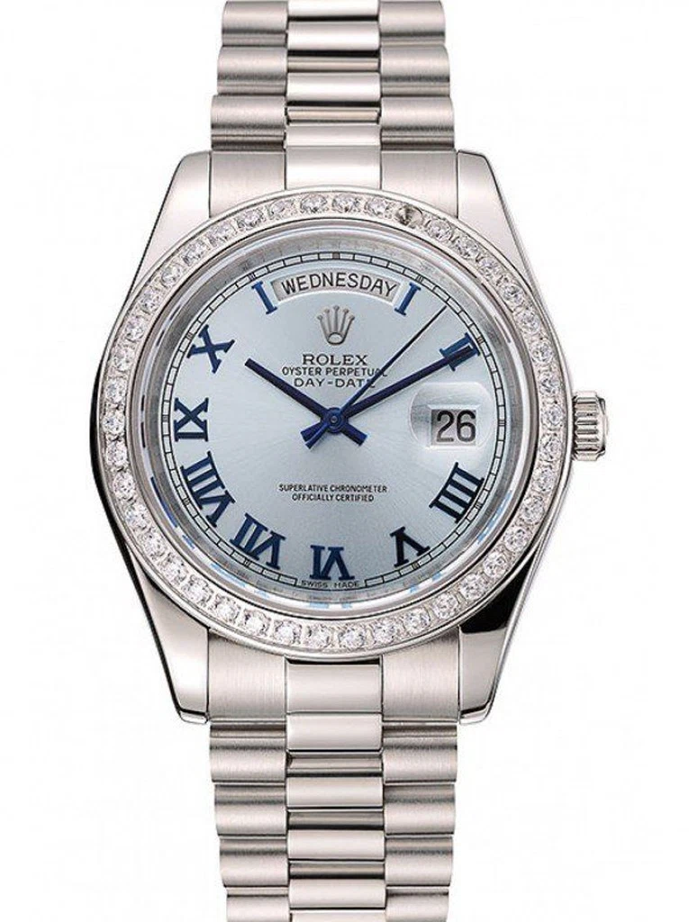 Superclone Day-Date blaues Zifferblatt 1453962