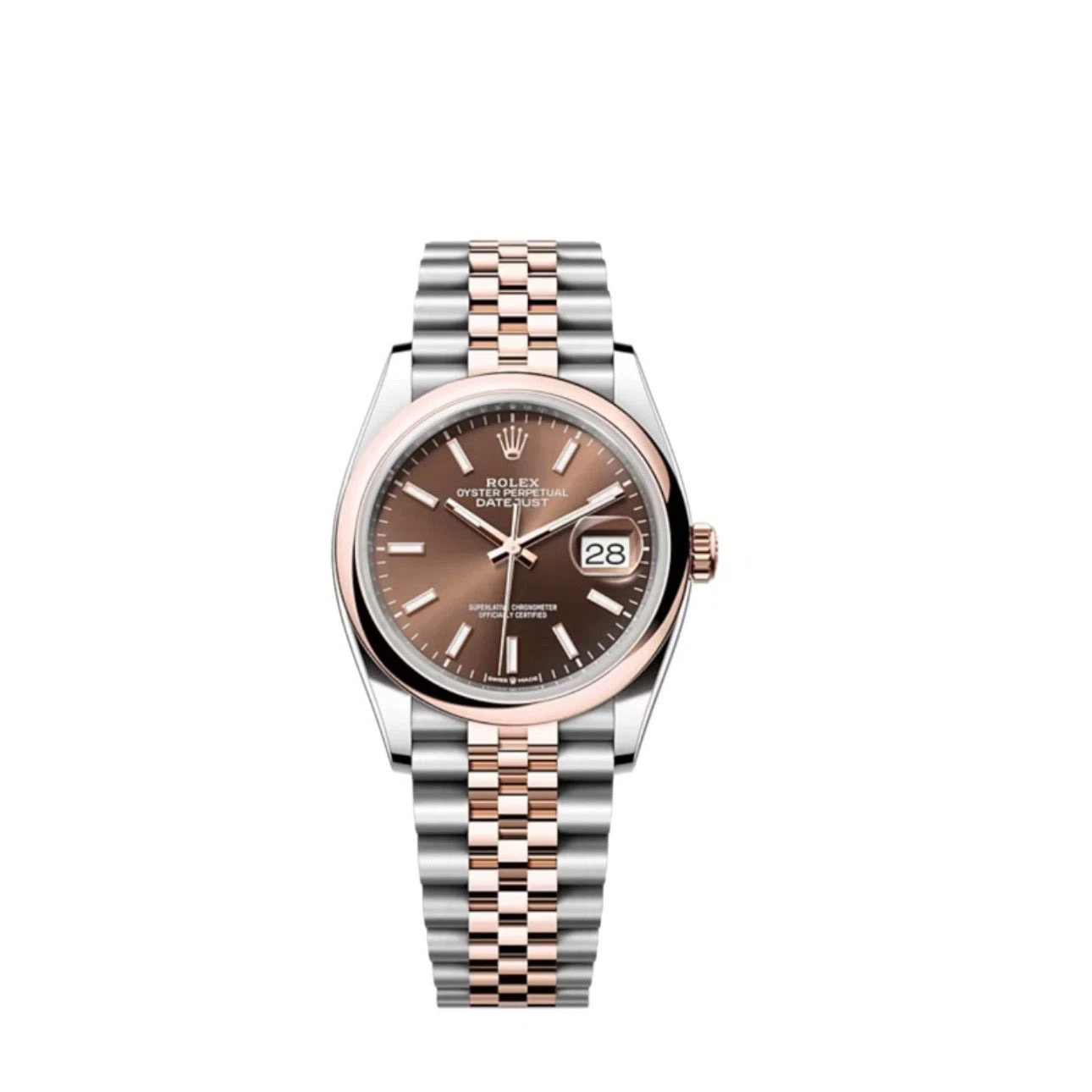 Superclone Datejust schokoladenbraunes Zifferblatt 126201 Jubilee