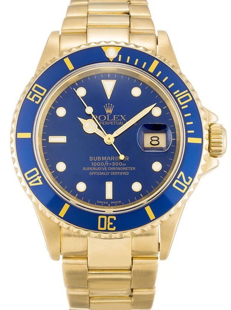 Submariner blaues Zifferblatt 16618LB