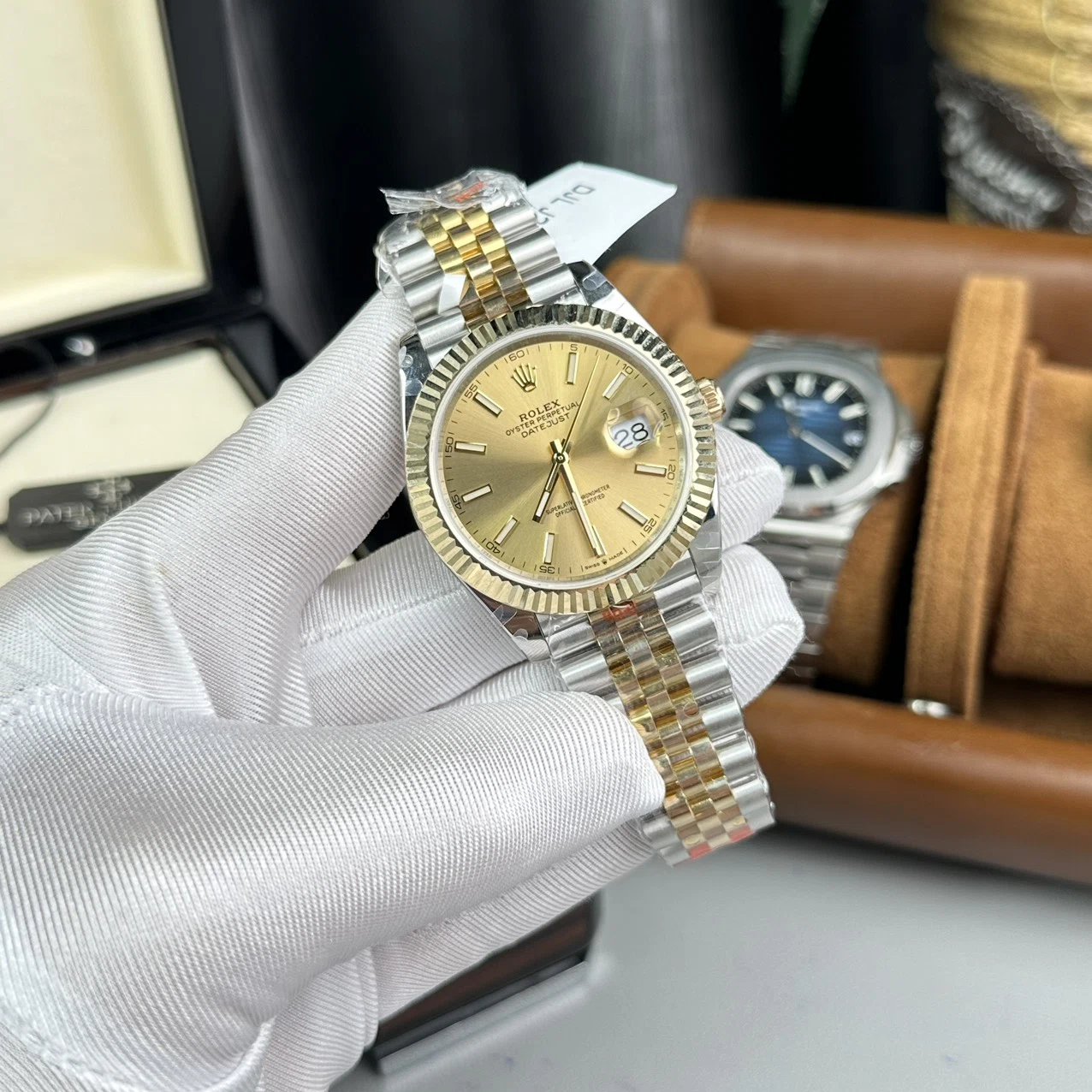 Rolex Datejust champagnerfarbenes Zifferblatt 126333-0010 41 mm – Bild 3