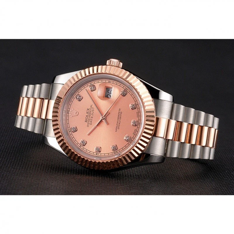 Superclone Datejust roségoldfarbenes Zifferblatt REP016816 Designdetail