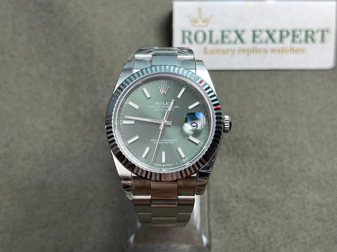 Rolex Datejust mintgrünes Zifferblatt 126334-0027 41 mm – Bild 2