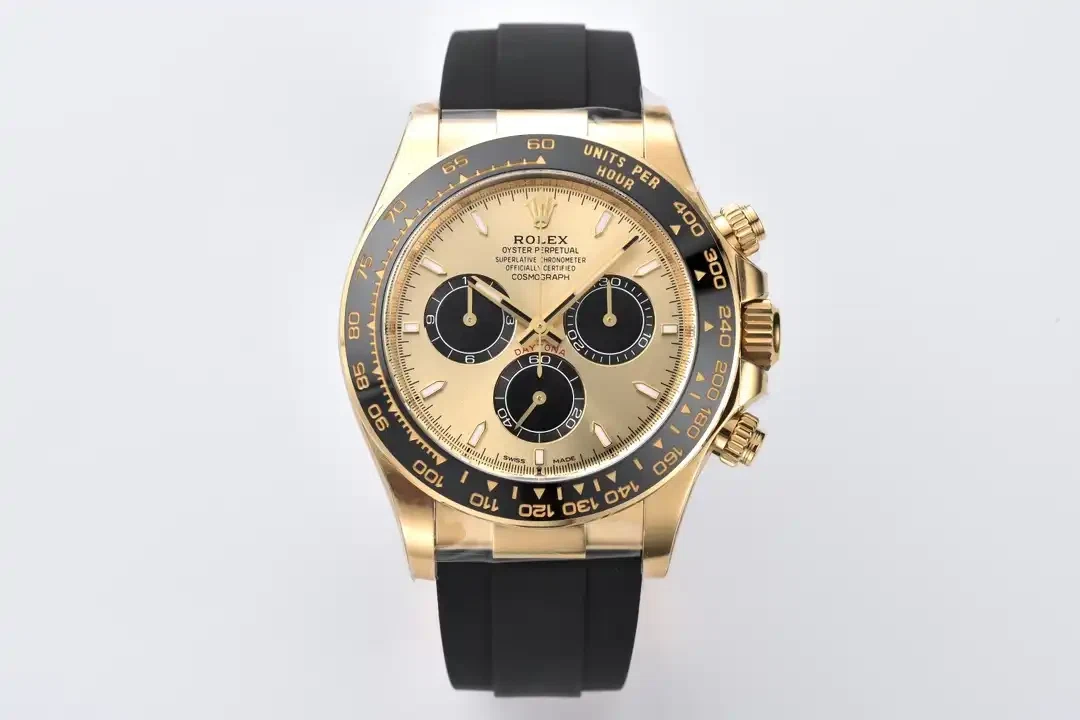 Superclone Daytona goldfarbenes Zifferblatt 126518LN "Pikachu" Perspektivansicht