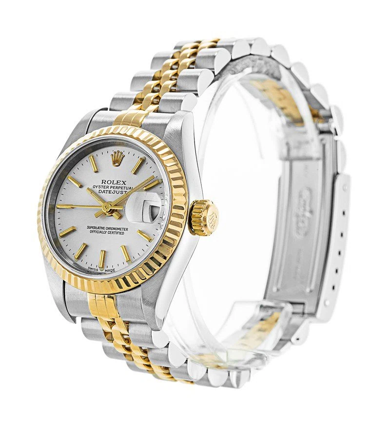 Datejust weißes Zifferblatt 79173 Perspektivansicht