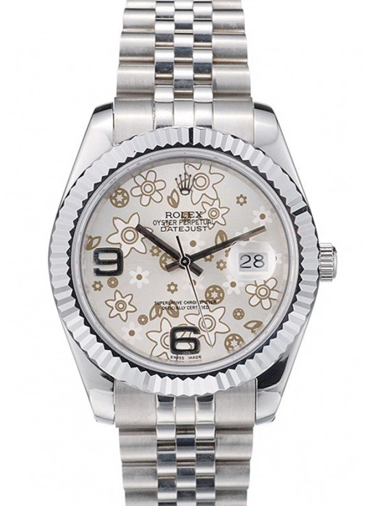 Superclone Datejust silberfarbenes Zifferblatt 42001