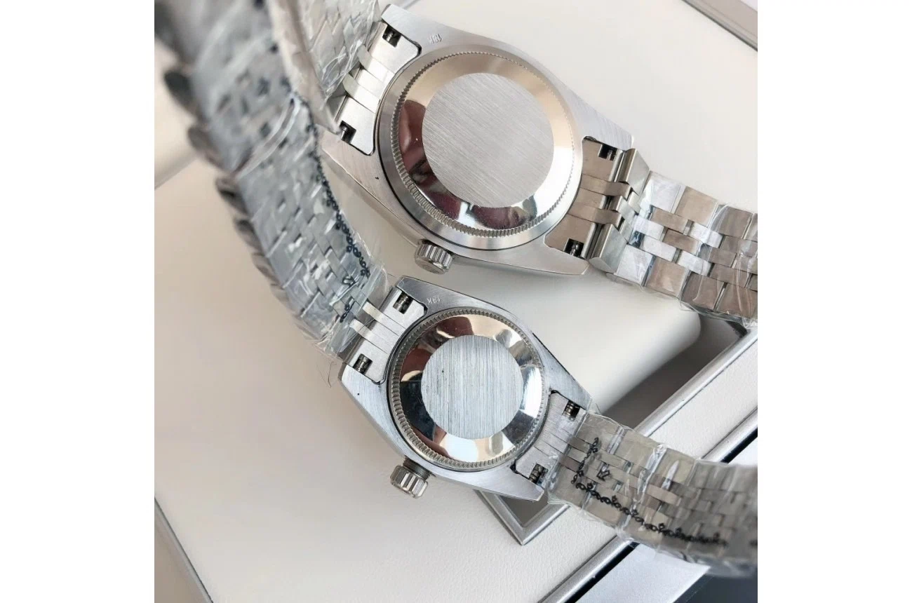 Datejust Edelstahl/Edelstahl Jubilee Schwarz/Zifferblatt Detailansicht