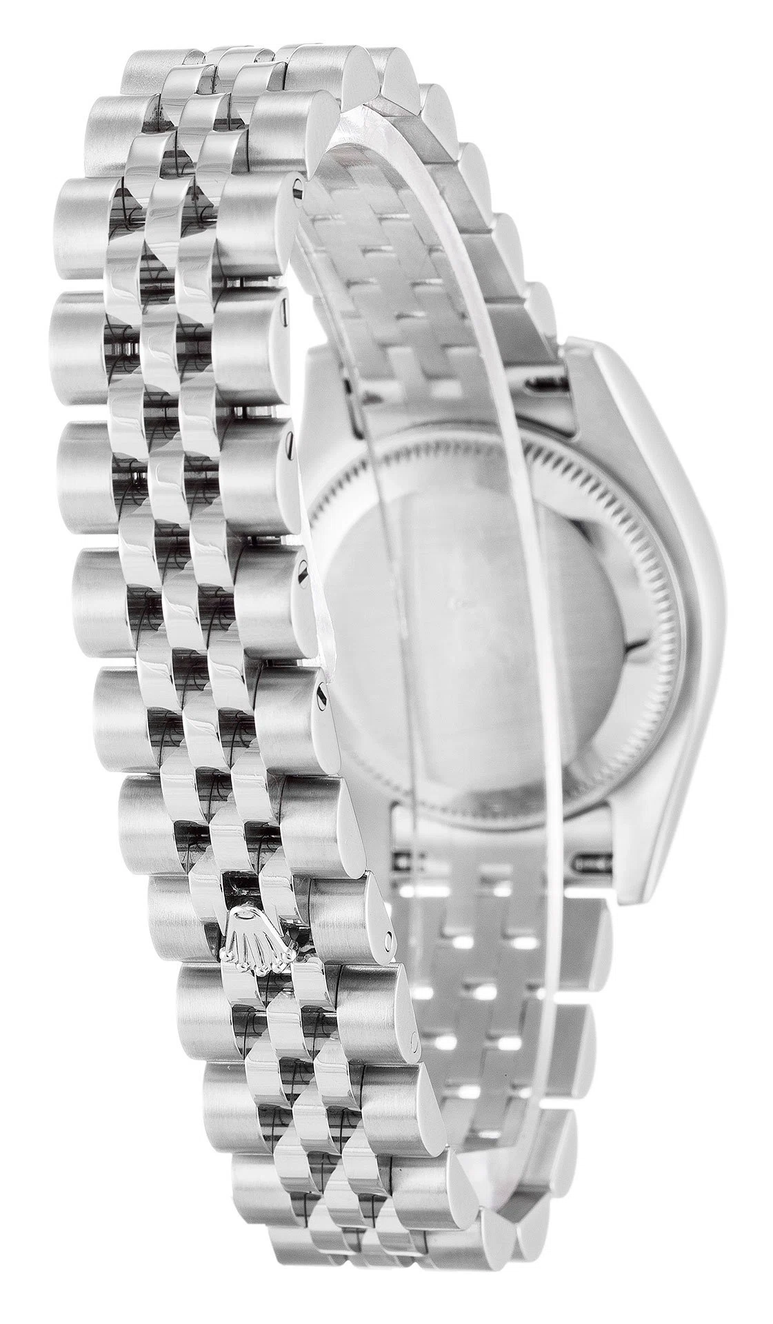 Lady-Datejust Perlmutt - weißes Zifferblatt 179174 Schrägansicht