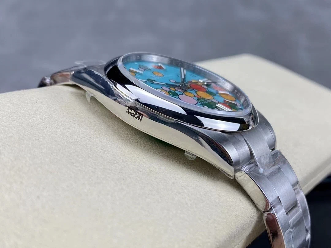 Superclone Oyster Perpetual Türkis Zifferblatt 124300 Profilansicht
