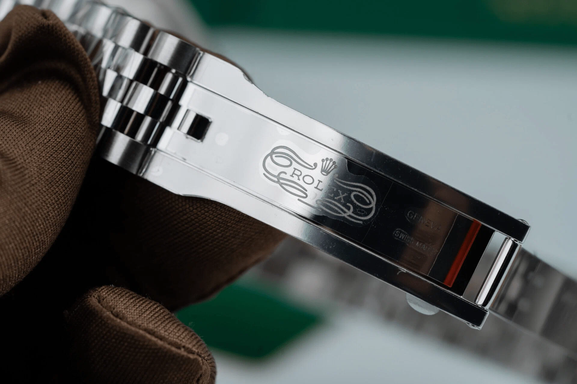 Datejust mintgrünes Zifferblatt Geriffelt Lünette Jubilee Armband