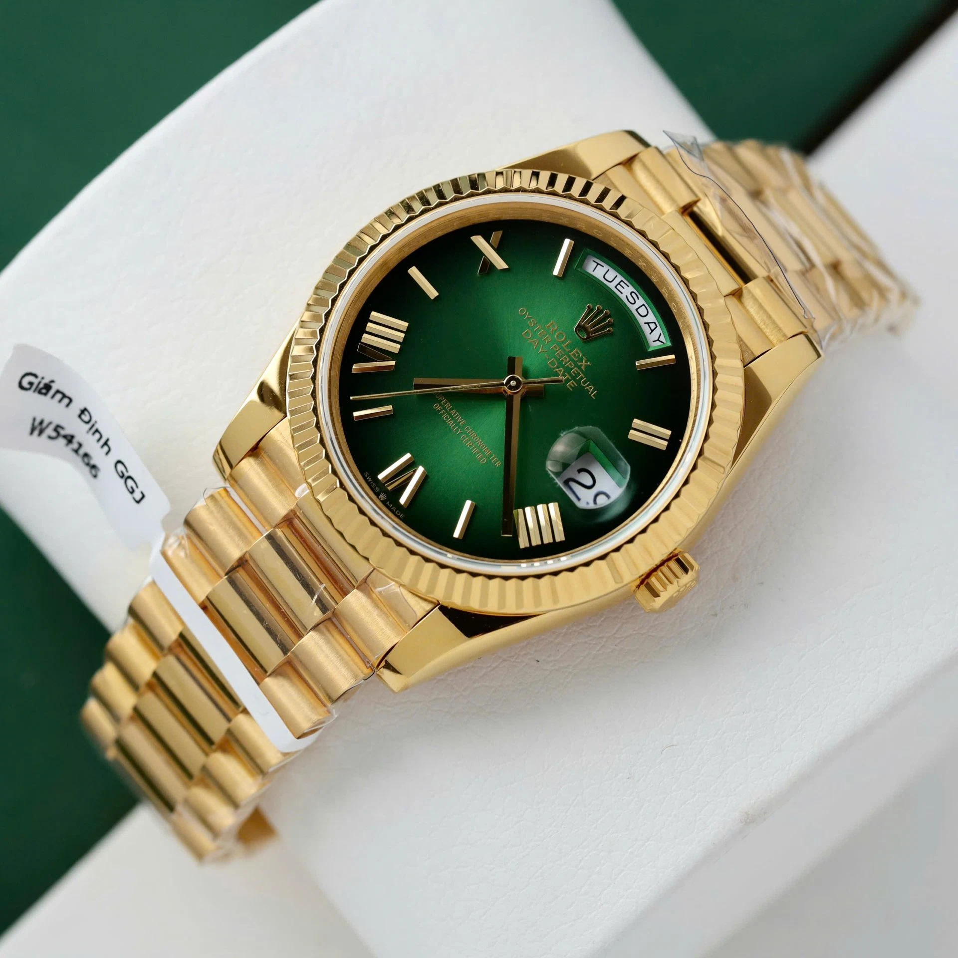 Rolex Day-Date Grünes Ombré-Zifferblatt 228238-0069 40 mm – Superclone – Bild 3