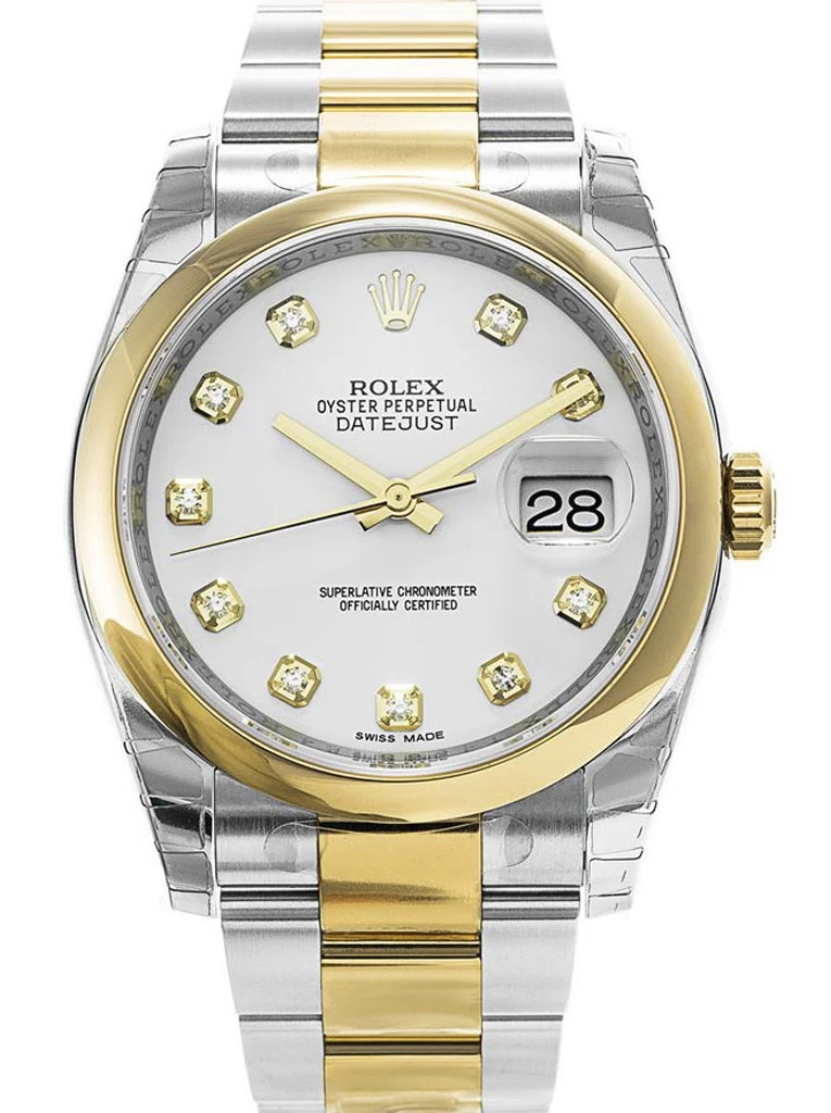 Datejust weißes Zifferblatt 116203